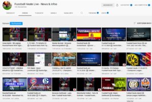 Read more about the article YouTube-Kanal Fussball heute
